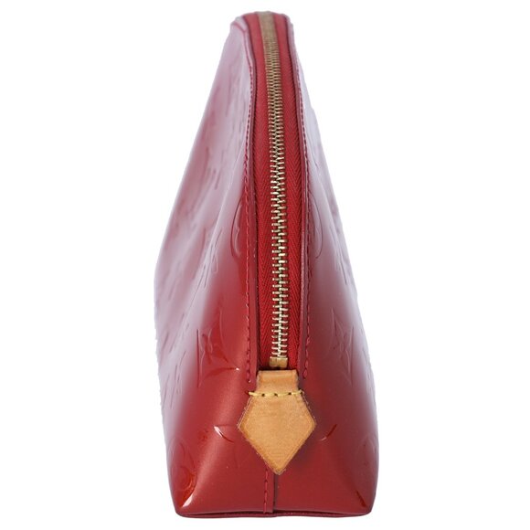 Louis Vuitton Pochette Cosmetic Bag Monogram Vernis Pouch M91496 Pomme d'Amour - Picture 3 of 8